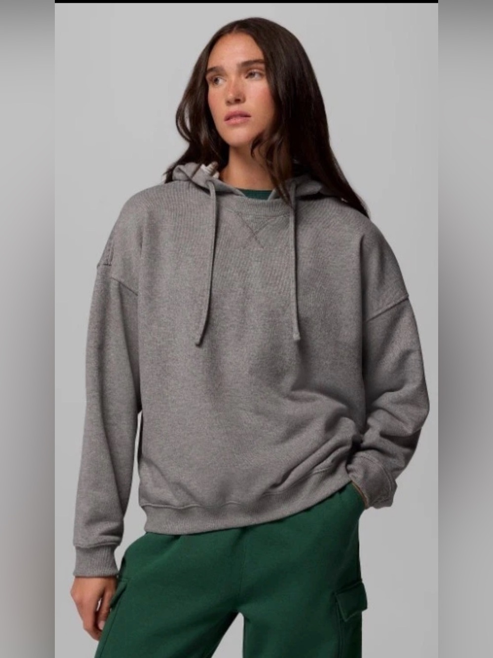 Columbia Women’s Bugasweat Hoodie Grey Heather French Terry Size L